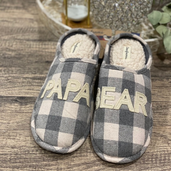 Dearfoams Men's Papa Bear Buffalo Check Slipper - Picture 3 of 9